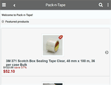 Tablet Screenshot of pack-n-tape.com